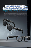 Lunettes connectées IA pour la santé : Détection UV, Moniteur de fréquence cardiaque et d'oxygène sanguin, Traduction en temps réel, Commande vocale, IP66
