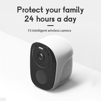 Kamera Mini 1080p 3MP H.264 CCTV Sistem Pengawasan Keamanan Nirkabel IP WiFi Audio Dua Arah IP65 Tahan Air Sudut Pandang 100 Derajat