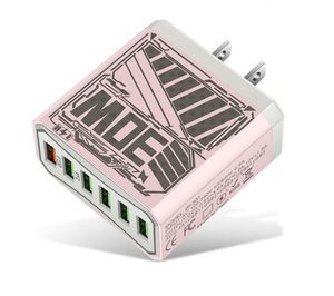 2025 Best Selling <b>EU</b> UK US <b>Plug</b> 30W 6-in-1 Multi Port USB Mobile Phone Charging Head QC3.0 Android Travel <b>Adapter</b> - Product Image 1