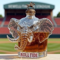 Ornement décoratif pour la maison en forme d'éléphant créatif pour bouteille de whisky ou de vin rouge