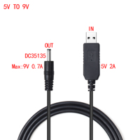 Modul Penguat Daya USB 5V ke DC35135 9V/12V, Konduktor Tembaga, Isolasi XLPE, Kabel Adaptor Stasiun Daya