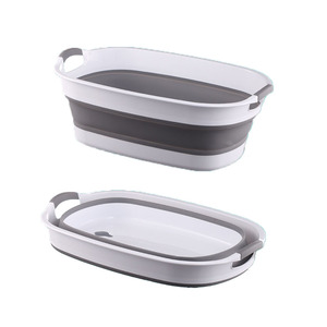 Cesto de lavandería de plástico resistente HYRI, para el hogar, para baño, que ahorra espacio, para <span class=keywords><strong>ropa</strong></span>, para limpieza de mascotas, para remojar pies - Product Image 1