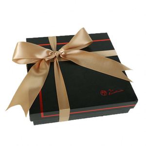 Cintas en stock: Cinta de grogrén de seda negra sólida con estampado de lámina dorada, cinta para árbol de Navidad, logotipo de marca en relieve - Product Image 3