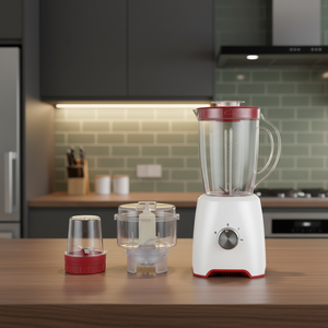 Mini mixeur portable 2-en-1, 4 lames, 2 vitesses, capacité de 1,4 L, ustensiles de cuisine, mixeur à fruits, presse-agrumes, <span class=keywords><strong>hachoir</strong></span> à <span class=keywords><strong>viande</strong></span> - Product Image 1