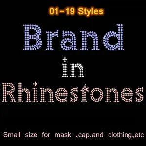 Hot Press Transfer Stickers Iron On Custom Design For T Shirt Clothing Hot Fix Rhinestone AB Hot-Fix Heat Sheets Transfer