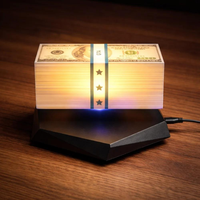 Veilleuse décorative à lévitation magnétique, thème Grand Theft Auto Vice City, art moderne, technologie de pointe, style gangster dollar américain, jouet
