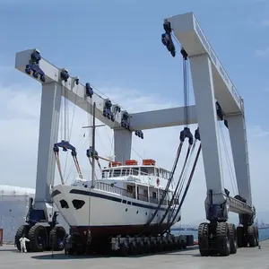 Máquina de elevação de barco de 50 toneladas e 100 toneladas, guindaste hidráulico para elevador de viagens marítimas, guindaste para barco