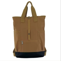 Nouveau design Sac à dos étudiant fin pour ordinateur portable Oxford, imperméable, avec panneau solaire, USB, écologique, antivol, 24L, fermeture éclair, motif lettre