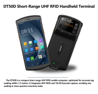 Terminal de données mobile Android UROVO DT50D UHF RFID avec lecteur de codes-barres 1D 2D