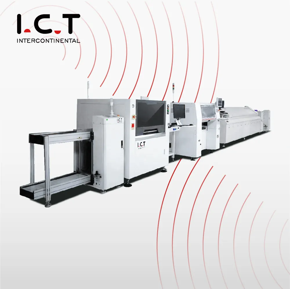 Línea de producción automática SMT AI PCB, luces LED de línea de montaje de TV LCD SMT, fabricación de memoria