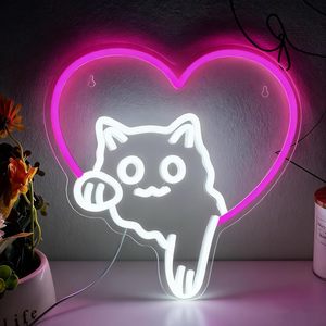 Love cat Letreros Neon LED dimmable USB powered ambient <b>light</b> store <b>window</b> decoration <b>light</b> street indicator <b>light</b> Customized 5V - Product Image 6