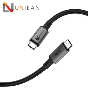 1 متر ، زوج ملتوي من كلوريد البولي فينيل 8K USB4 Cabel 8K 5A W PD ، شحن USB مع 20Gbps متوافق مع كابل ثندربولت 4 3