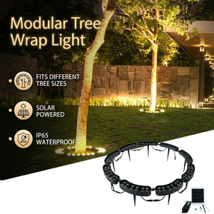 Lumière LED <span class=keywords><strong>solaire</strong></span> IP65 pour arbre, éclairage paysager extérieur pour parcs, complexes hôteliers et projets de jardins - Product Image 1