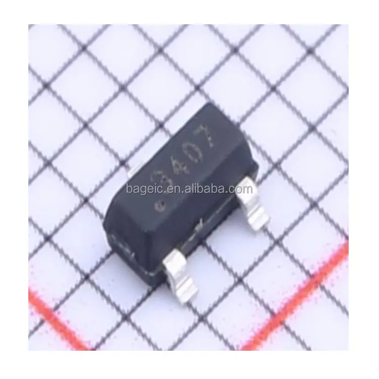 Ampliamente utilizado Chip triodo GP3407 SOT-23 transistor NPN de alta potencia regulador de voltaje de tres terminales en stock