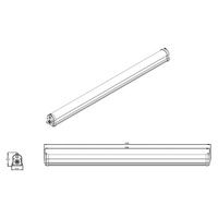 150W LED élèvent le luminaire sous l'auvent pour le corps en aluminium de floraison d'intérieur commercial augmente la croissance des feuilles d'ombre
