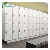 Casier HPL pour étudiants avec revêtement en poudre, assemblé, pour stockage personnel, avec serrure électronique, serrure à clé, cadenas, étanche, durable, ignifuge