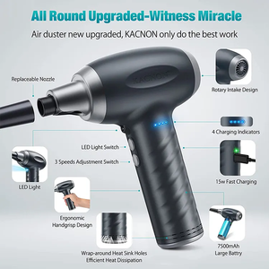 Souffleur d'air électrique sans fil rechargeable Kinzir <span class=keywords><strong>AD27</strong></span>, moteur 50 000-90 000 tr/min pour clavier d'ordinateur - Écologique et anti-poussière - Product Image 4