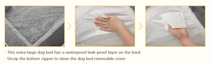 Grand lit <span class=keywords><strong>pour</strong></span> animaux de compagnie de haute qualité avec couverture lavable amovible douce nid étanche portable motif solide durable <span class=keywords><strong>chambre</strong></span> <span class=keywords><strong>pour</strong></span> <span class=keywords><strong>chien</strong></span> - Product Image 3