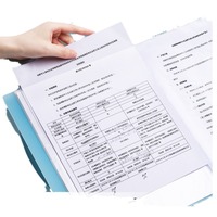 Carpeta de Archivo Multicapa Translúcida de PP Modelo CX 006 A4, para Guardar Exámenes, Certificados Estudiantiles, para Oficina
