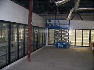 High Efficiency Walk in Cooler Freezer Glass Door with Digital Controller for Frozen Vegetable Storage with <strong>Shelve</strong> - Product Image 2