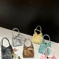 Sac à main en brocart PU pour femme, style chinois, motif panier de légumes, sac à bandoulière messager, collection 2024, vente en gros