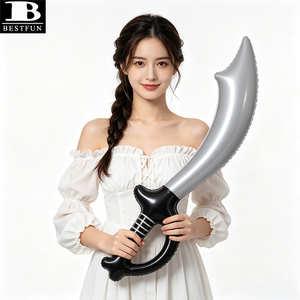 Sicheres PVC Aufblasbares Piratenschwert Spielzeug 24 Zoll Realistisches Aufblasbares Cutlass für Kinder Geburtstag Halloween Kostüm Party Zubehör - Product Image 5