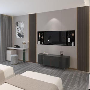Muebles de Dormitorio Modernos de Madera Maciza Ecológicos para Hoteles Cinco Estrellas, Personalizados Directamente de Fábrica para Sala de Estar y Dormitorio - Product Image 2