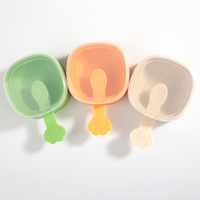 Moules à glaces en silicone réutilisables pour congélateur, sans BPA, à libération facile, avec bâtonnets, pour glaces maison et sucettes glacées, motif dessin animé