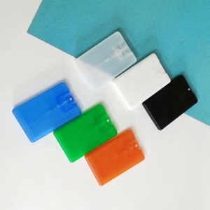 2026 Custom Made 20ml clear Black White PP <b>Plastic</b> Perfume Flat <b>Bottle</b> Credit Card <b>Spray</b> <b>Bottle</b> - Product Image 4