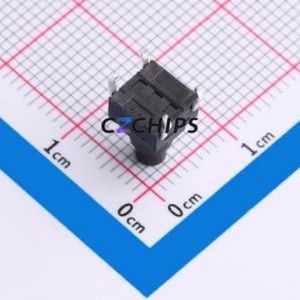 GT-TC116A-H100-L1 Tactile Switch Through hole Component (THT) Switch Single Pole Single Throw Round Button 1.6N Through Hole - Product Image 2