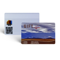 Tarjetas de regalo de PVC con logotipo personalizado y código de barras QR Offset impreso Número de serie descuento tarjetas de plástico para promoción
