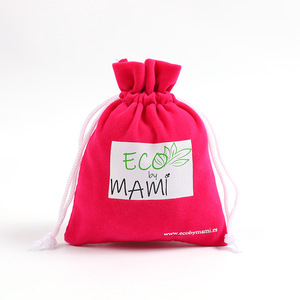 Bolsa de Regalo de Terciopelo Pequeña de Alta Calidad al por Mayor, Bolsa de Joyería con Cordón de Gamuza y Logotipo - Product Image 5