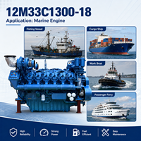 Prix d'usine SCDC Baudouin Série 12M33 956 kW 1300 ch 1800 tr/min Moteur marin 12M33C1300-18 pour bateau de pêche, bateau de travail, remorqueur