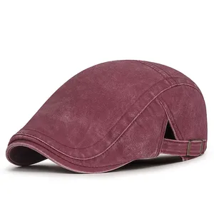 Nouvelle Casquette Béret en Jean Rétro Décontractée de Haute Qualité et Durable, en Coton, Style <span class=keywords><strong>Boulanger</strong></span>, à Visière Ajustable, pour Adulte - Product Image 4