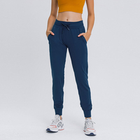 Pantalon de jogging en Nylon et Spandex pour femme, vêtement de sport, coupe Slim, pantalon de survêtement léger