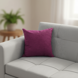 หมอนอิงเชนิลล่าสีม่วง ขนาด 45*45 ซม. ผ้าเชนิลล่าเนื้อมันวาว ใช้ได้ทั้งเป็นเบาะรองนั่งและหมอน - Product Image 2