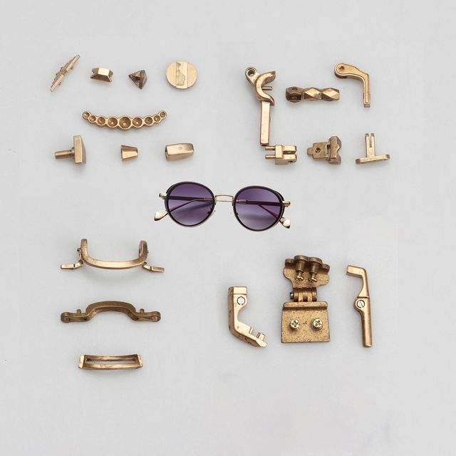 High Quality Copper Tin Metal Eyeglasses Castings Factory Supplier Optical Glasses Parts Sunglasses Eyewear