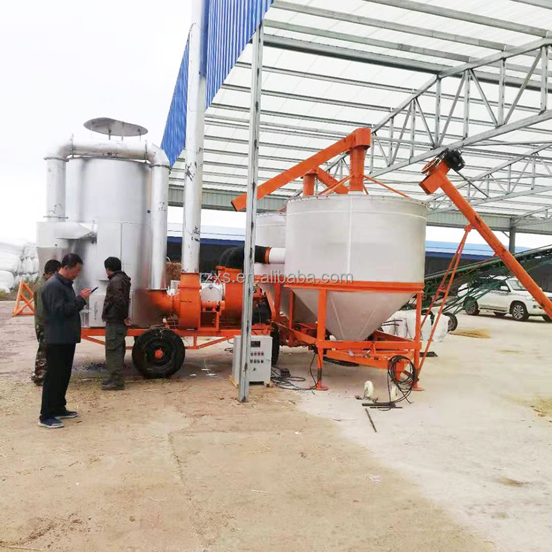 Great quality Mobile grain silo-bin dryer with husk as fuel