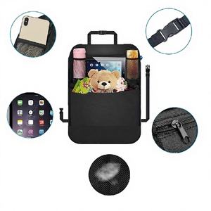 Nouvel Organisateur de Siège Auto Polyvalent en Polyester Style Kick-Style 2025 avec Plateau Porte-Gobelet pour Rangement et Voyage des Enfants - Product Image 1