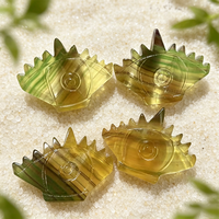 6,5cm Yooperlite Teufelsauge Kristall-Schnitzerei Polierter Stein Dekoration Geschenk für Heim-Dekor