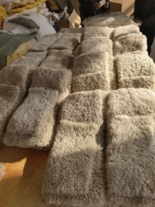Premium <strong>Curly</strong> Shearling Sheepskin <strong>Fur</strong> Lining Custom Color <strong>Curly</strong> <strong>Lamb</strong> Skin for Jacket Boot Hat Accessory - Product Image 6