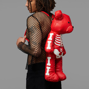 Zaino Punk Designer con Cartoni Animati, Borsa a Forma di Orsetto Scheletro Gotico Carino per Adulti <span class=keywords><strong>Donna</strong></span> Signora - Product Image 1