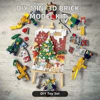 Kit de construction de briques en plastique DIY facile à assembler, mini-puzzle 3D animaux et nature pour festival