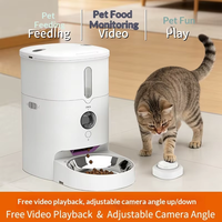 Distributeur automatique de nourriture intelligent interactif vidéo moderne pour animaux de compagnie, machine d'alimentation à distance pour chats et chiens