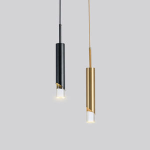 Lampadario Moderno <span class=keywords><strong>a</strong></span> <span class=keywords><strong>Sospensione</strong></span> in Acrilico Tubolare Lungo Illuminazione <span class=keywords><strong>a</strong></span> LED in Metallo Dorato Semplice <span class=keywords><strong>Lampada</strong></span> <span class=keywords><strong>a</strong></span> <span class=keywords><strong>Sospensione</strong></span> per Hotel - Product Image 5