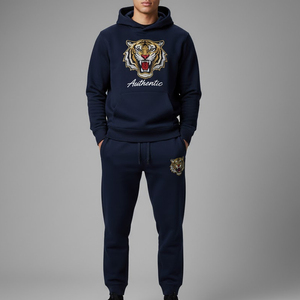 New Arrival High Quality Made Custom Embroidery Pullover Tracksuits <b>Set</b> Unique Style Men Pullover Embroidered Tracksuits - Product Image 1