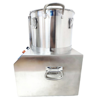 Hachoir Industriel et Mélangeur de Fabrication Dorée 10L pour Viandes, Légumes, Fruits et Noix