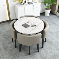 Prix d'usine en gros, ensemble de table à manger moderne et durable, table et chaises pour 4 personnes, meubles pour la maison