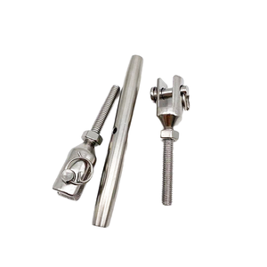 Tenditore a vite a corpo chiuso in acciaio inox 316 per uso marino, con ganasce da 20 mm, per tensionamento funi, accessori per yacht e imbarcazioni - Product Image 3
