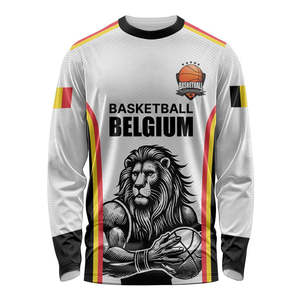 Bélgica Personalizar Sublimación Camiseta de fútbol original Impresión para hombre Camiseta de fútbol <span class=keywords><strong>en</strong></span> blanco Camisetas de fútbol de manga larga de secado rápido - Product Image 4